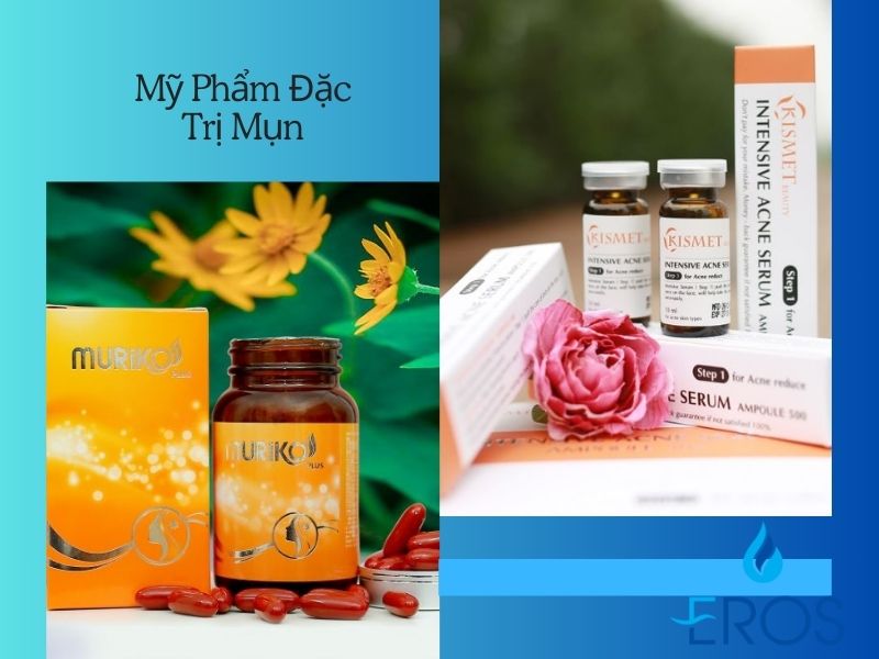 Mỹ phẩm đặc trị mụn là phần không thể thiếu tại các dịch vụ Spa